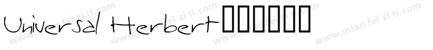 Universal Herbert字体转换